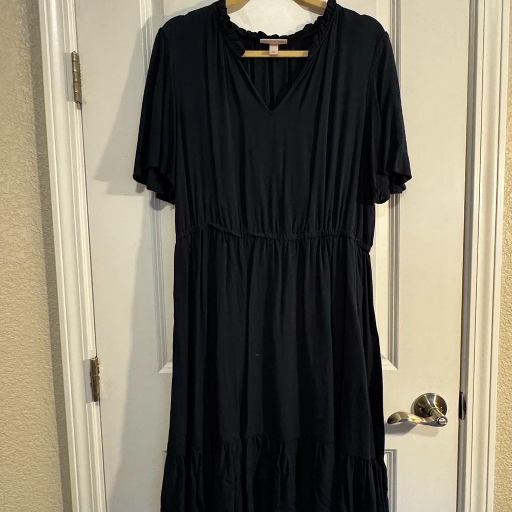 Elegant  Dark Green (almost looks black) Women's Dress